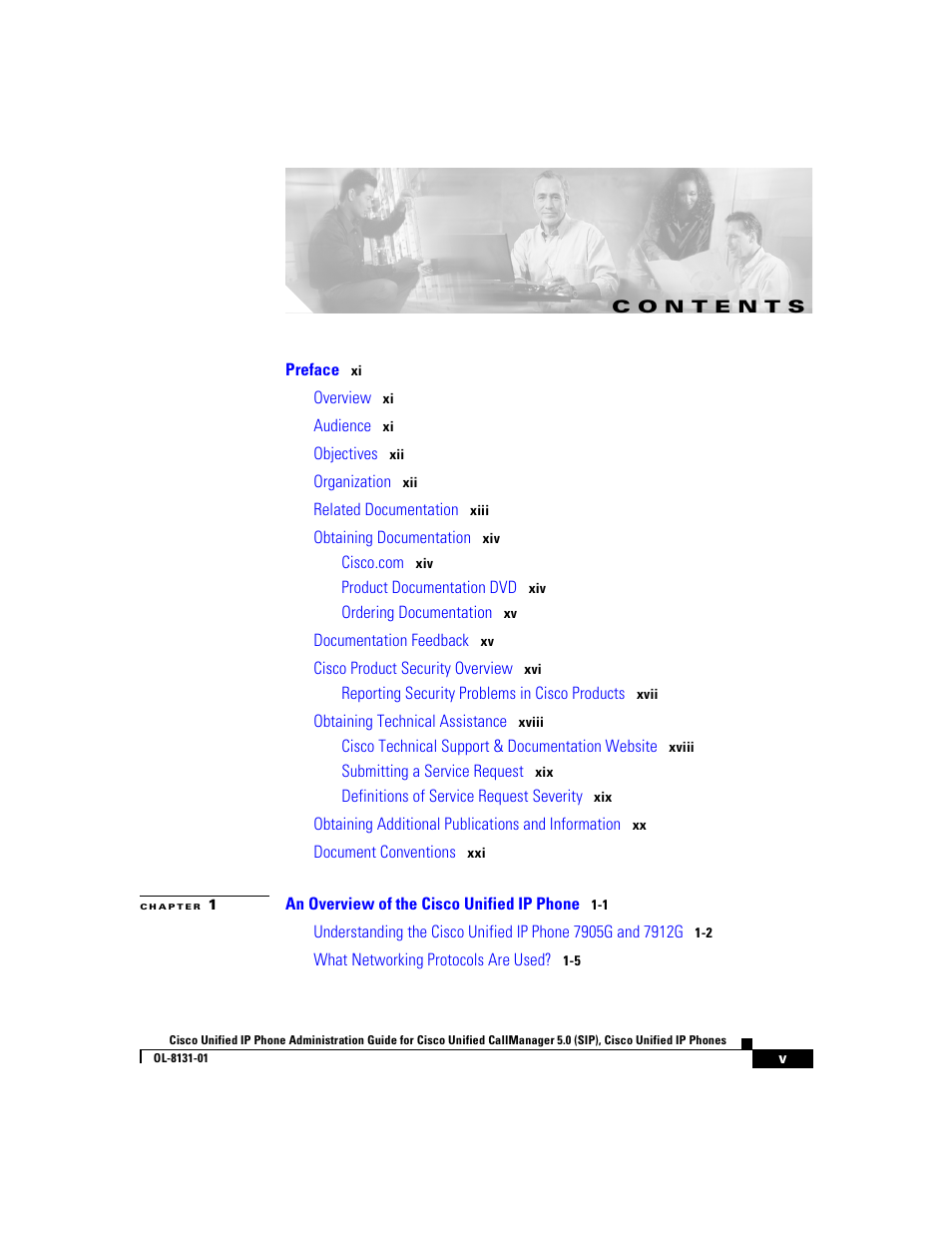 Cisco 7912G User Manual | Page 5 / 188