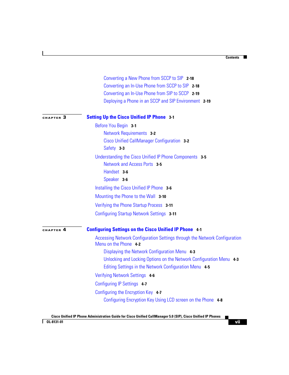 Cisco 7912G User Manual | Page 7 / 188