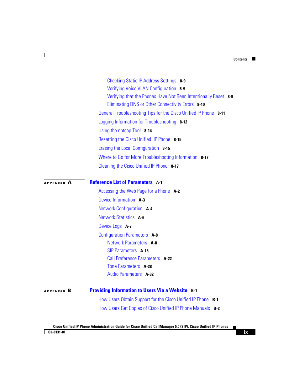 Cisco 7912G User Manual | Page 9 / 188