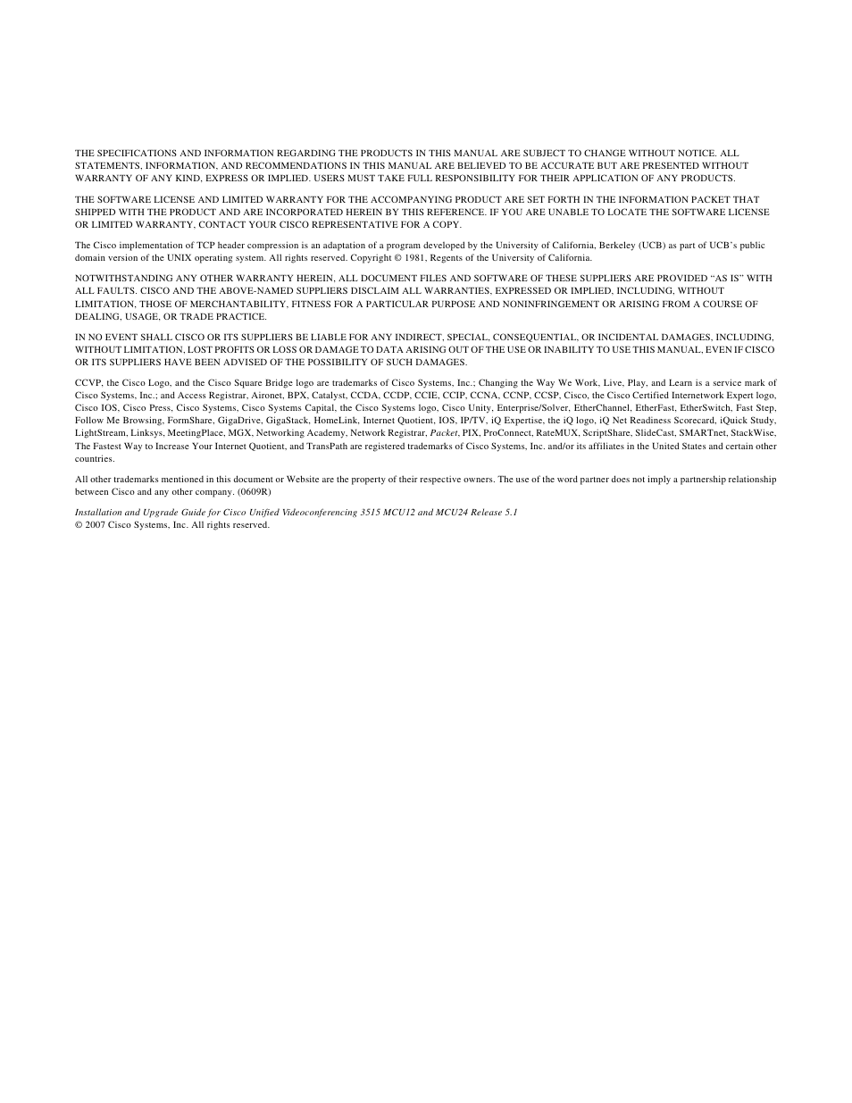 Cisco 3515 MCU12 User Manual | Page 2 / 54