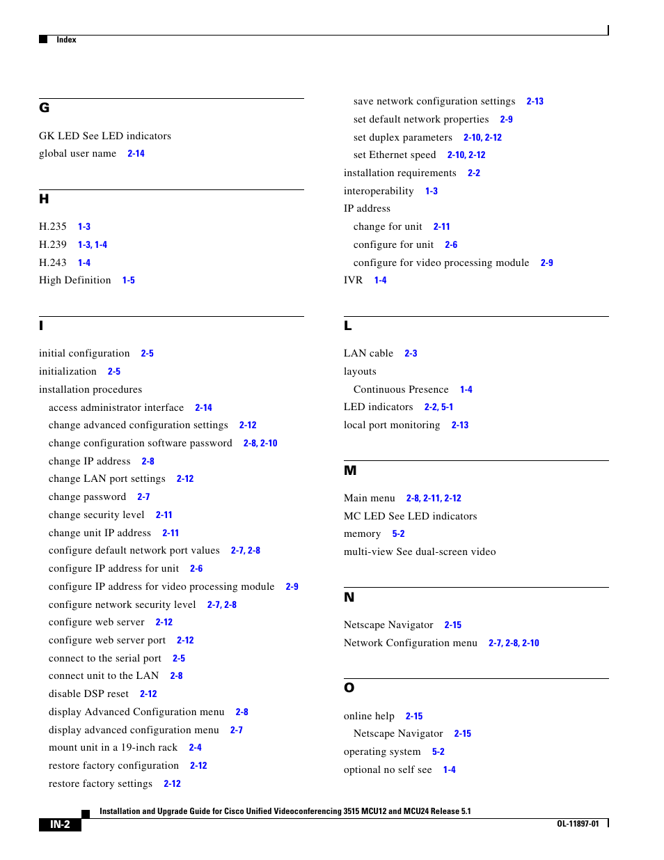 Cisco 3515 MCU12 User Manual | Page 52 / 54