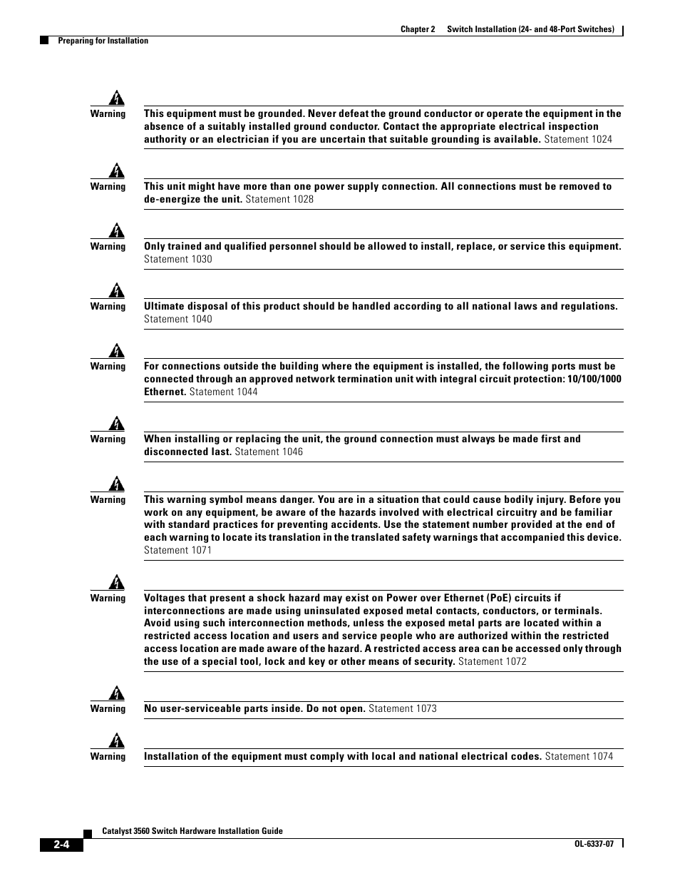 Cisco 3560 User Manual | Page 36 / 120