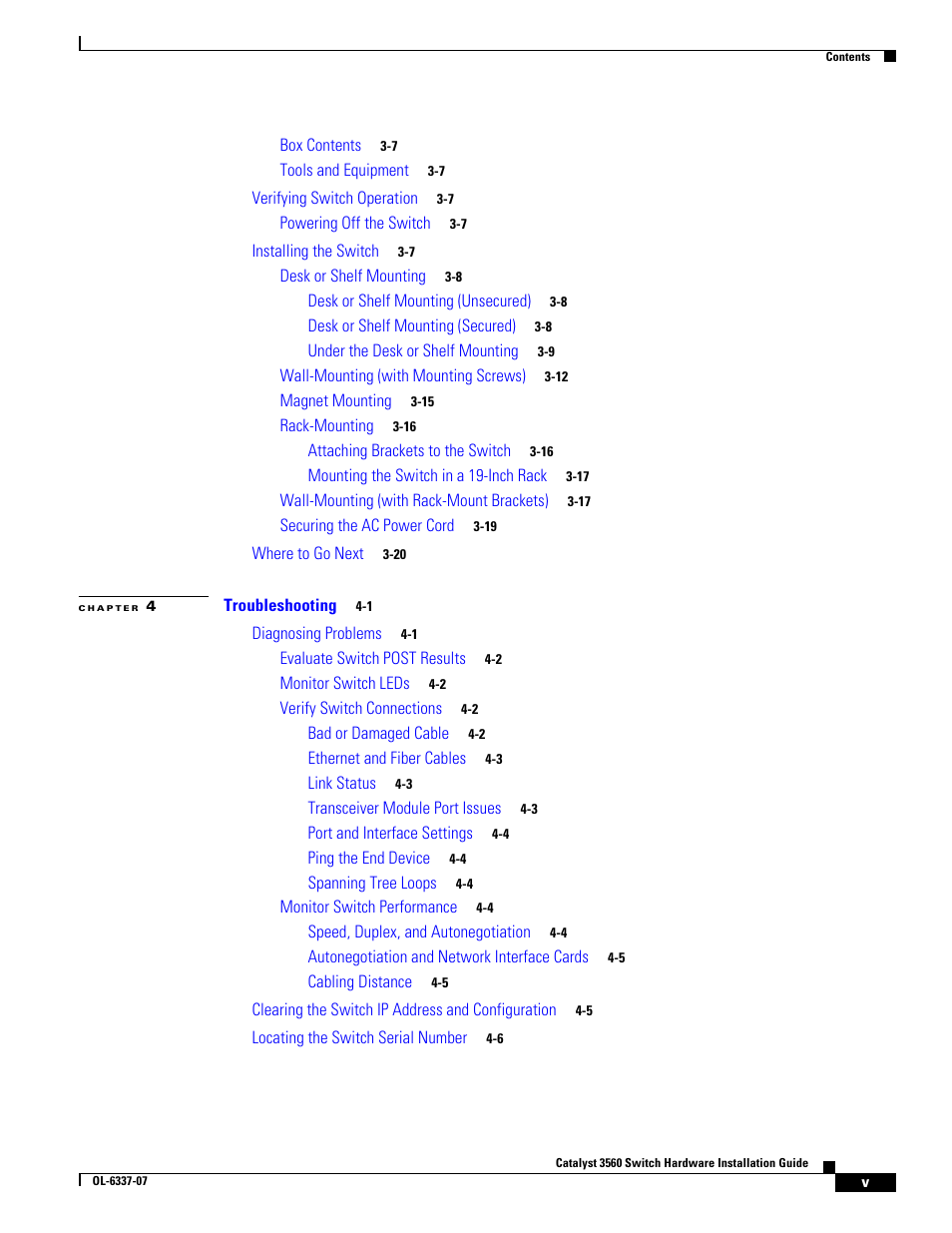 Cisco 3560 User Manual | Page 5 / 120