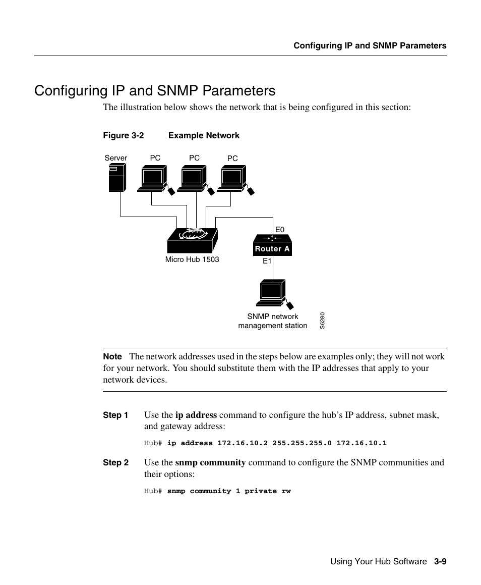 Configuring ip and snmp parameters | Cisco 1503 User Manual | Page 9 / 48