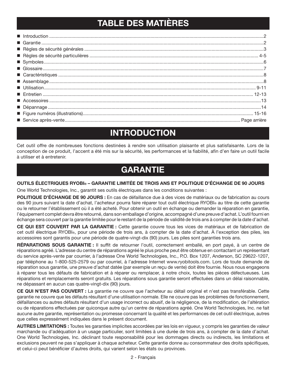 Ryobi YN200BNE User Manual | Page 15 / 44