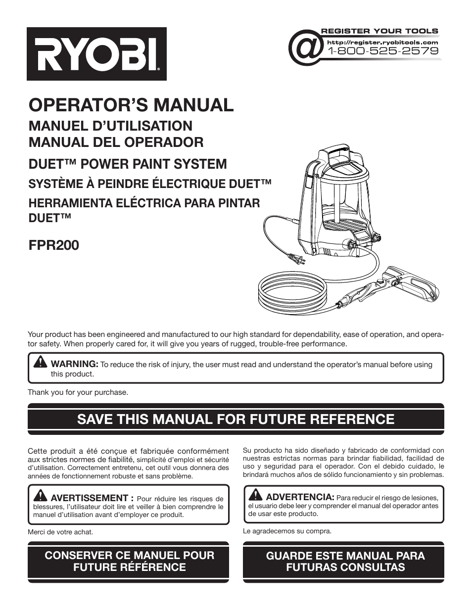 Ryobi FPR2000 User Manual | 32 pages