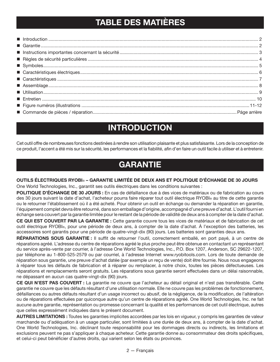 Ryobi FPR2000 User Manual | Page 11 / 32