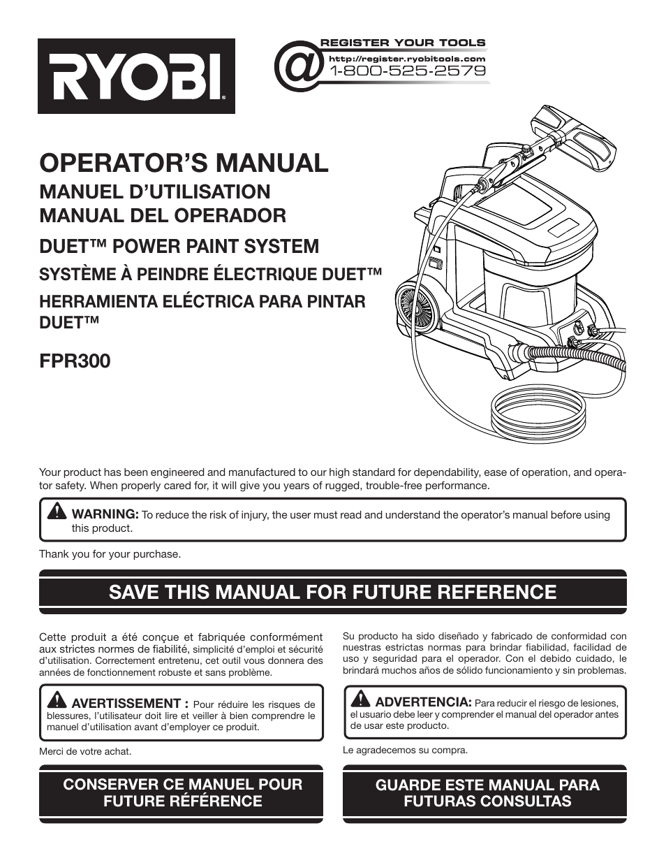 Ryobi FPR3000 User Manual | 36 pages