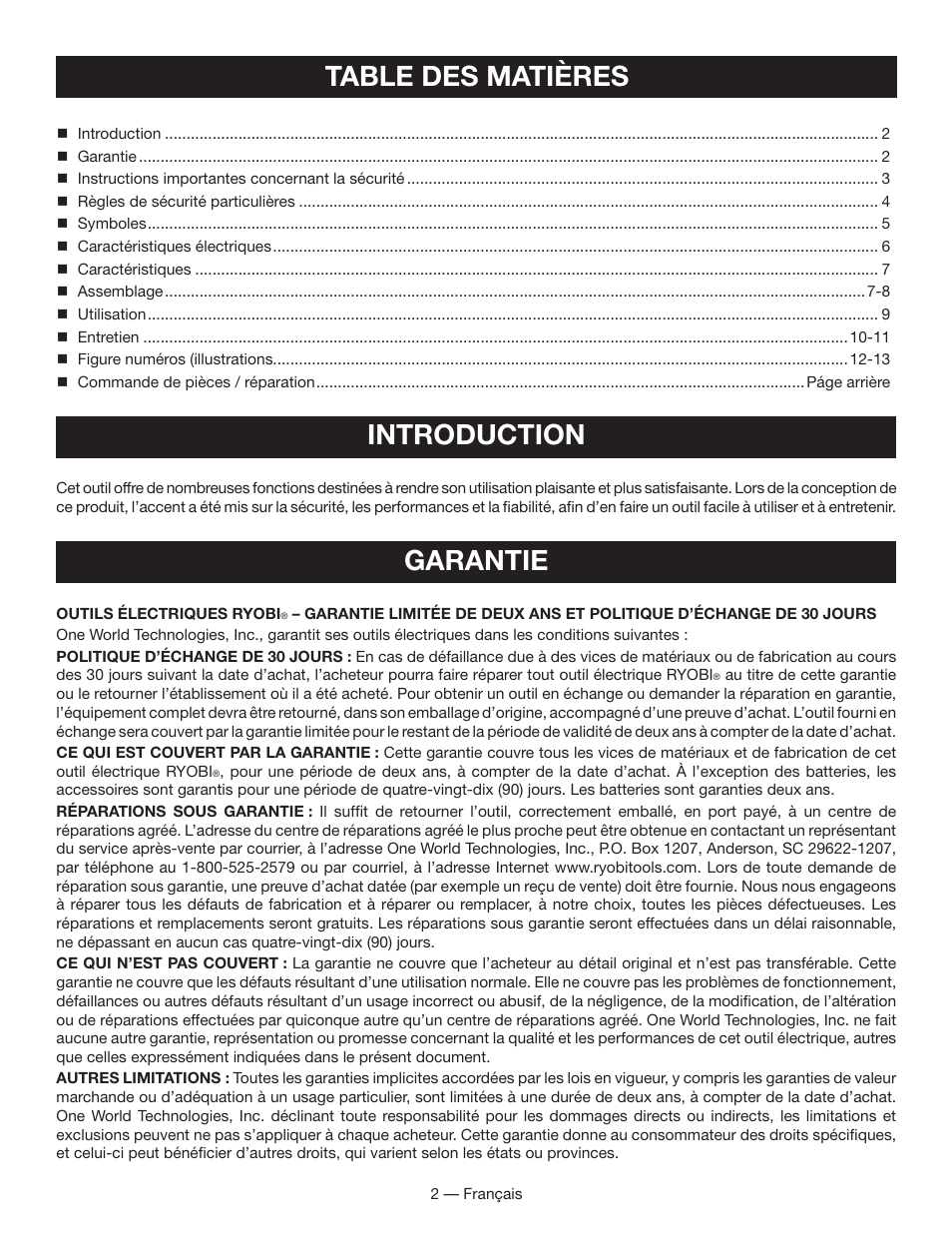 Ryobi FPR3000 User Manual | Page 12 / 36