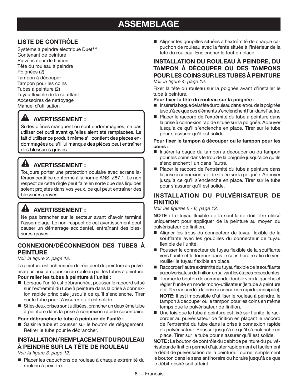 Assemblage | Ryobi FPR3000 User Manual | Page 18 / 36