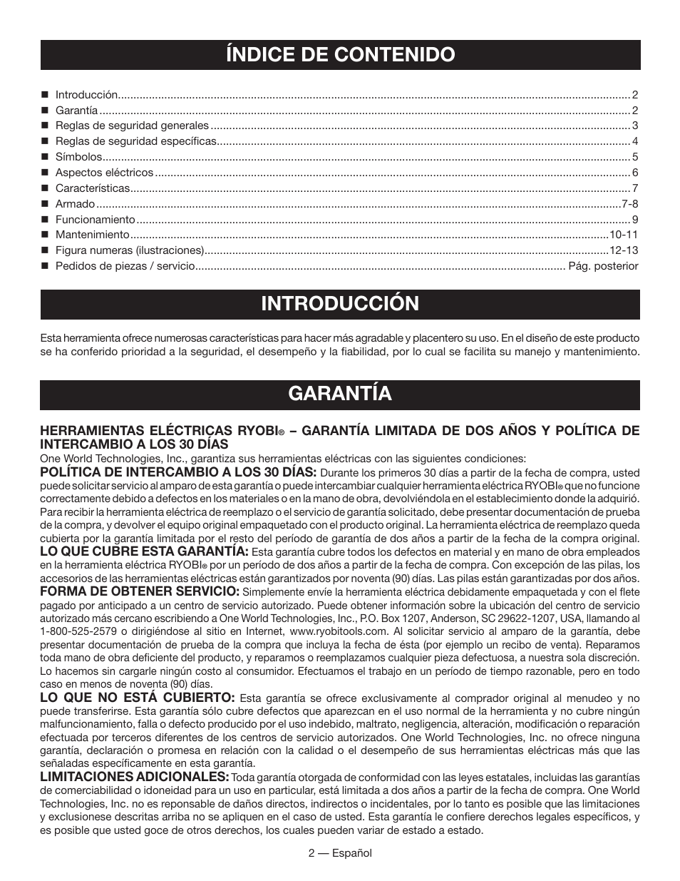 Ryobi FPR3000 User Manual | Page 22 / 36