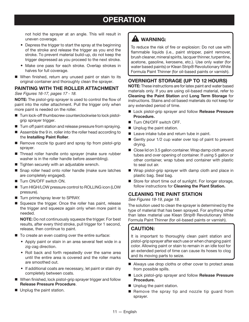 Operation | Ryobi RAP200 User Manual | Page 11 / 48