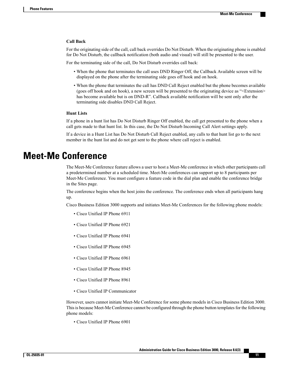 Meet-me conference | Cisco 3000 User Manual | Page 11 / 16