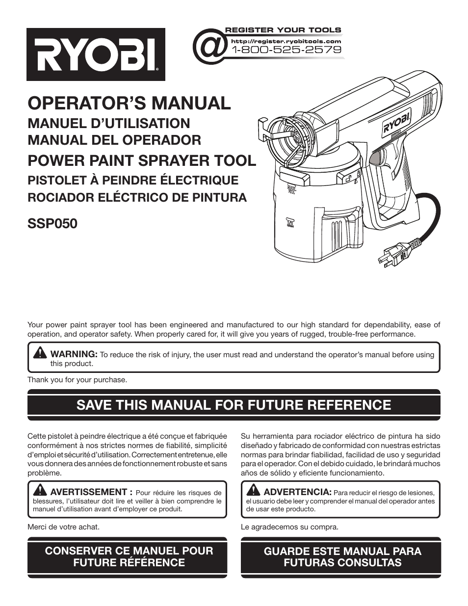 Ryobi SSP050 User Manual | 36 pages