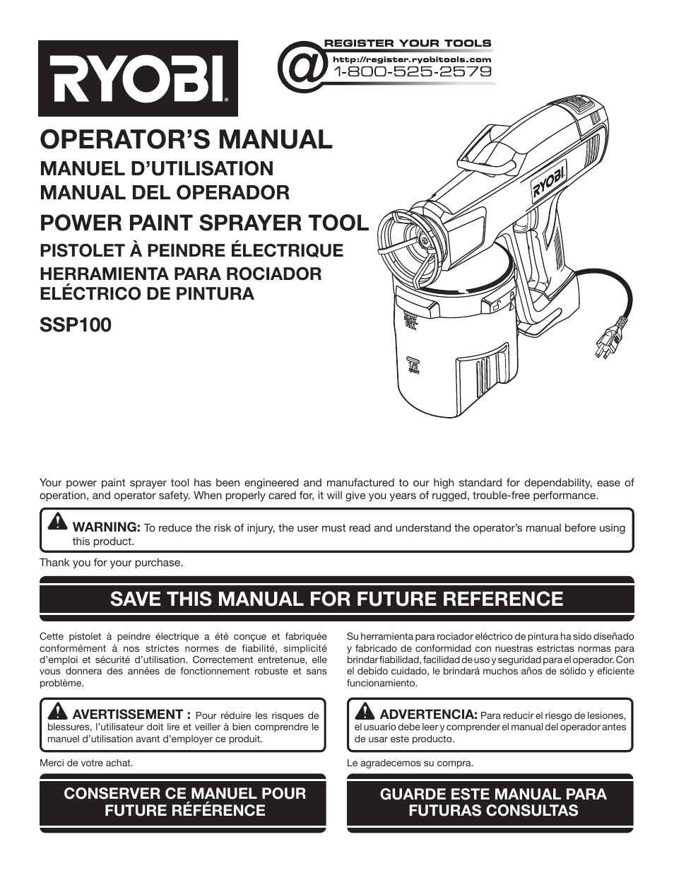 Ryobi SSP100 User Manual | 36 pages