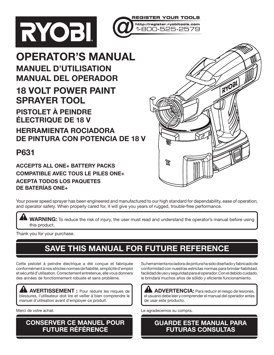 Ryobi P631 User Manual | 36 pages