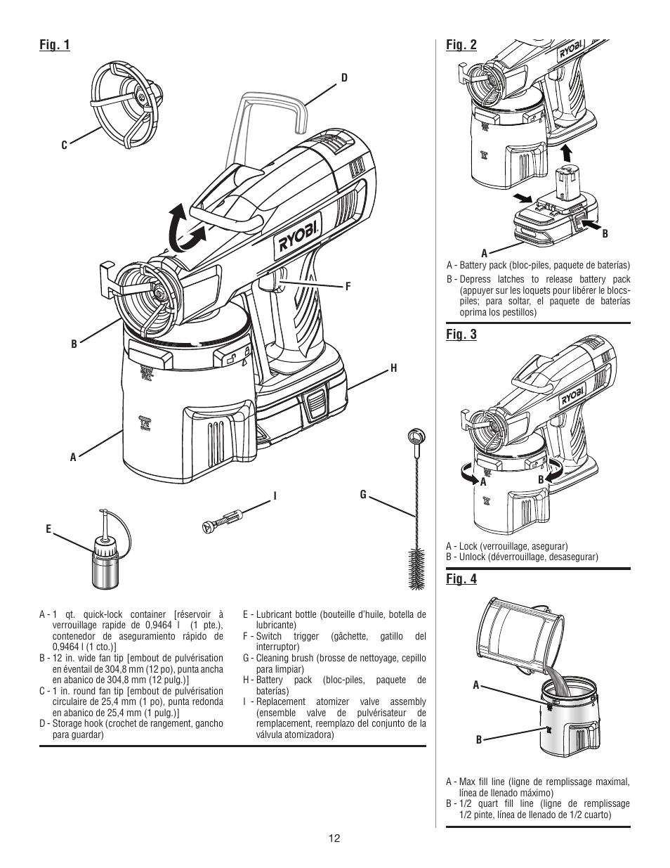 Ryobi P631 User Manual | Page 32 / 36