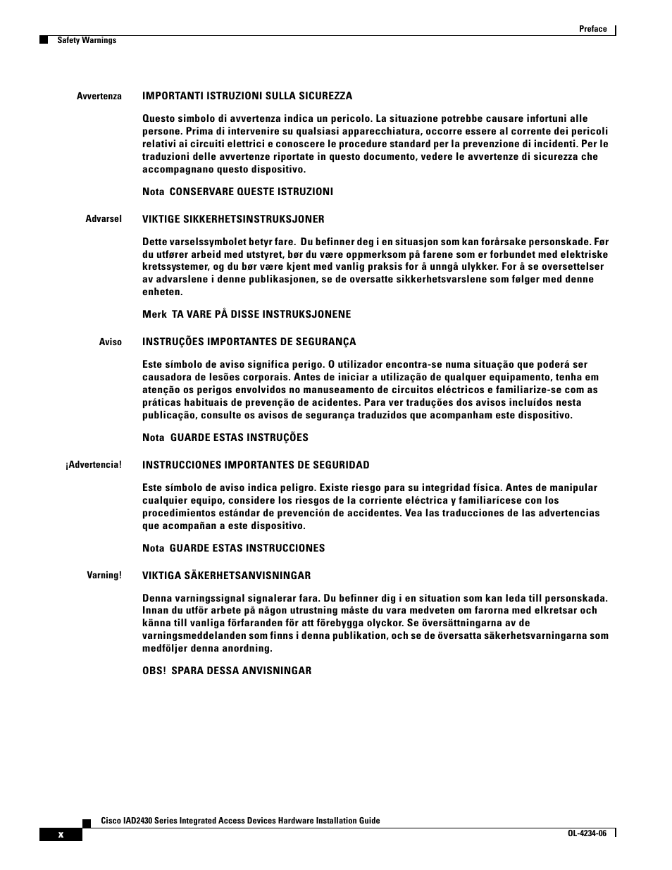 Cisco IAD2430 User Manual | Page 10 / 86