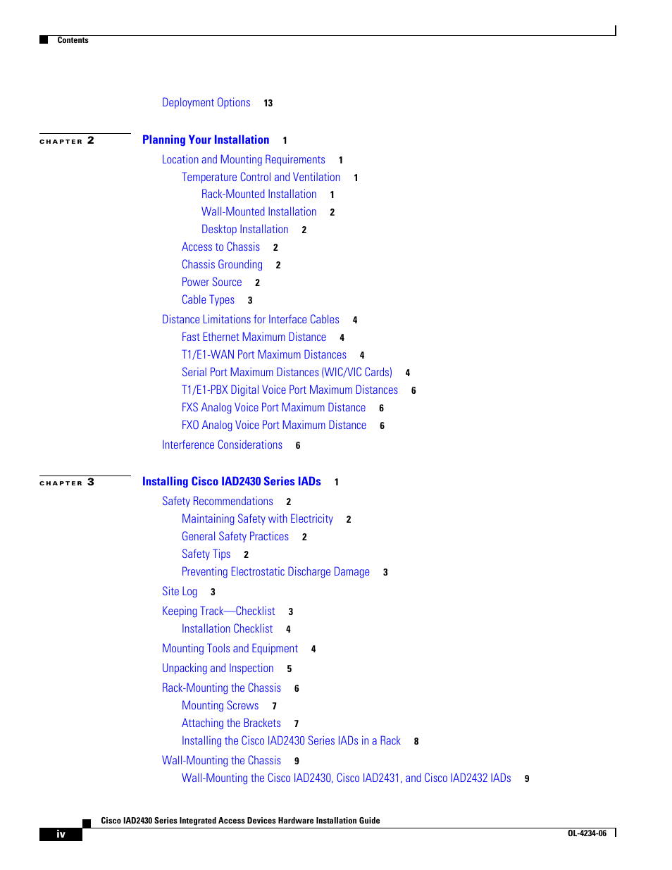 Cisco IAD2430 User Manual | Page 4 / 86