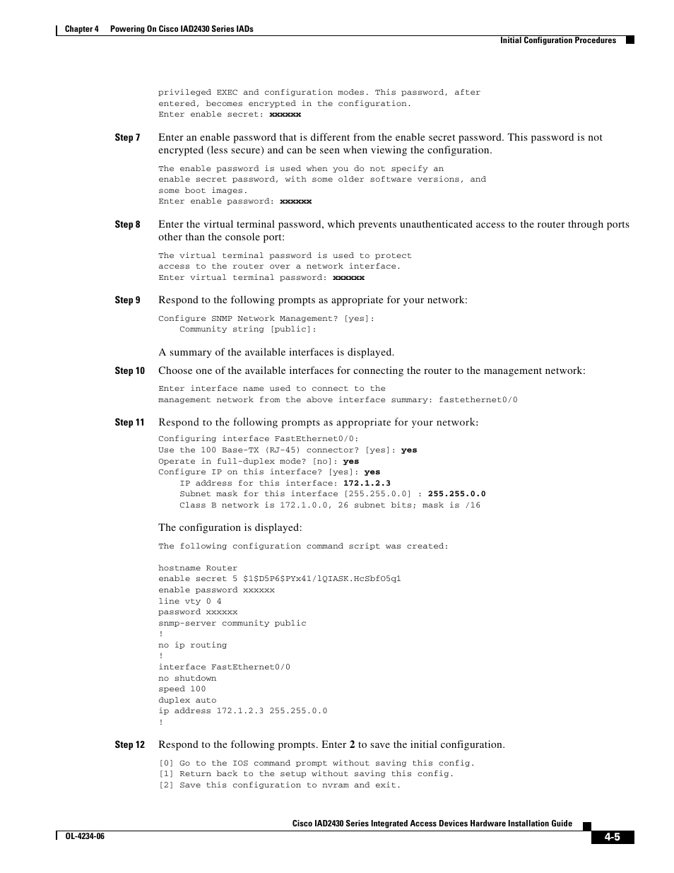 Cisco IAD2430 User Manual | Page 77 / 86