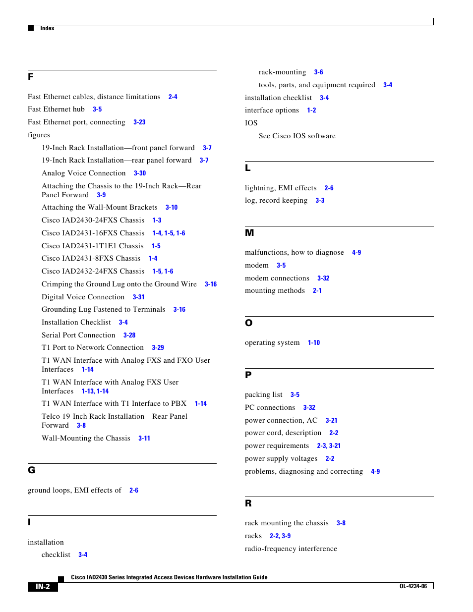 Cisco IAD2430 User Manual | Page 84 / 86