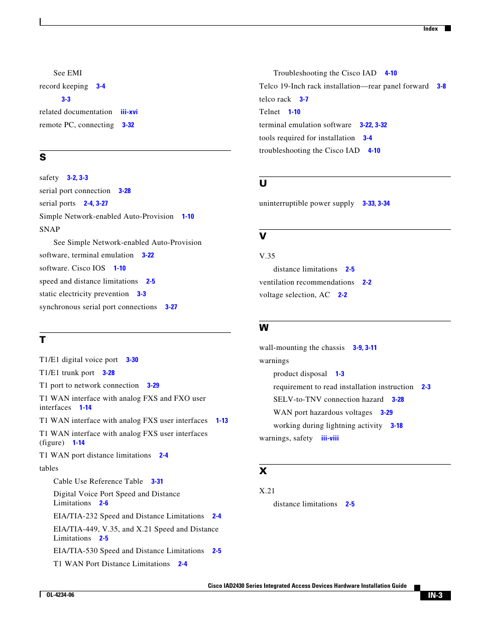 Cisco IAD2430 User Manual | Page 85 / 86