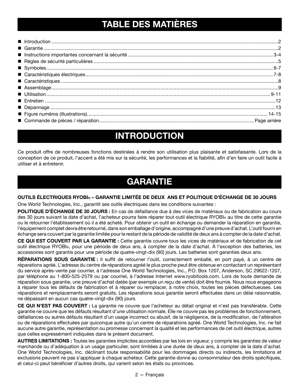 Ryobi P631K1 User Manual | Page 12 / 36