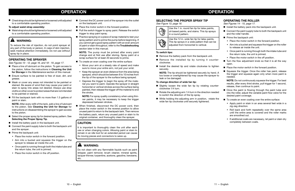 Operation | Ryobi P635 User Manual | Page 6 / 26