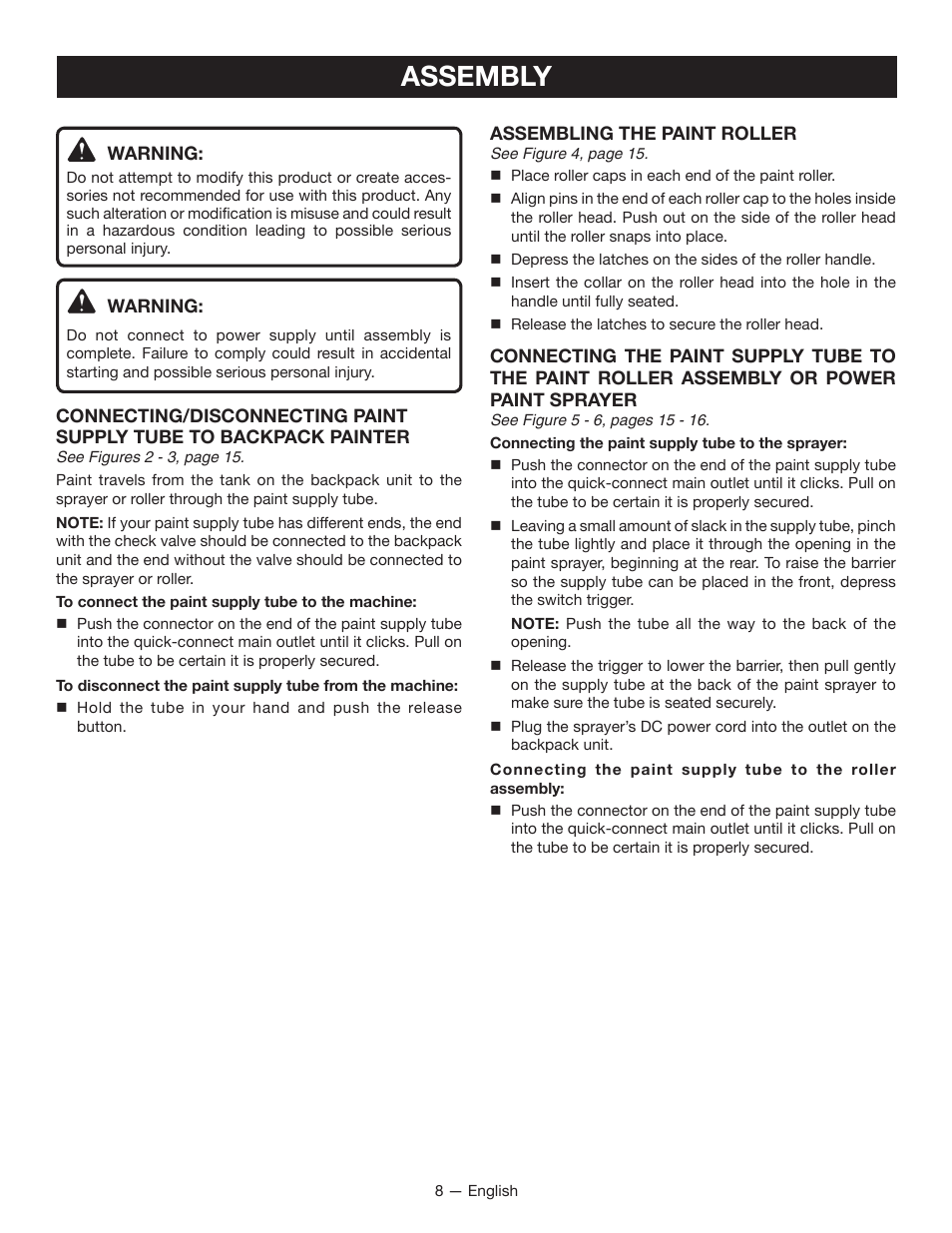 Assembly | Ryobi P635 User Manual | Page 8 / 44