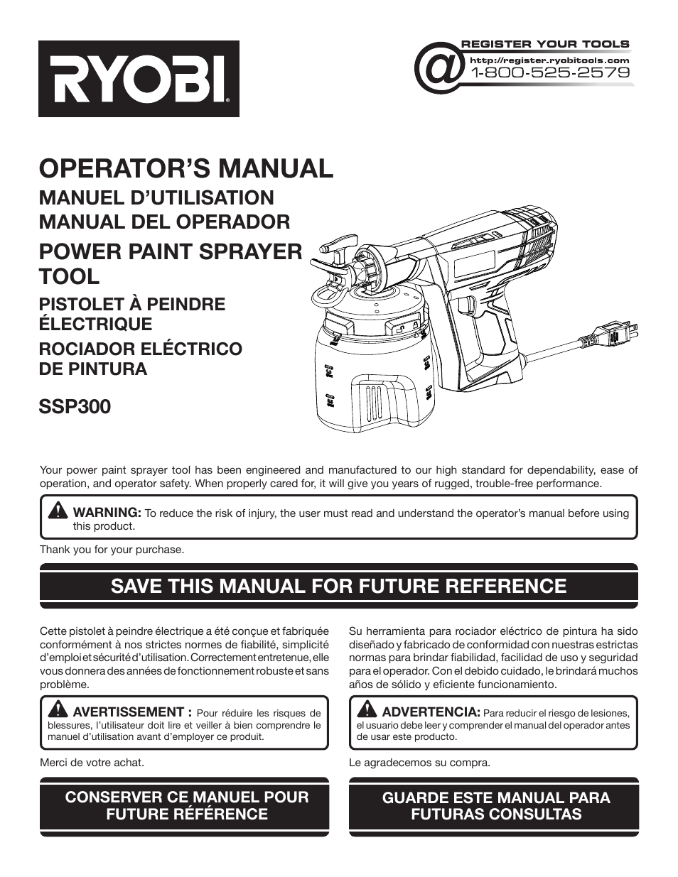 Ryobi SSP300 User Manual | 36 pages