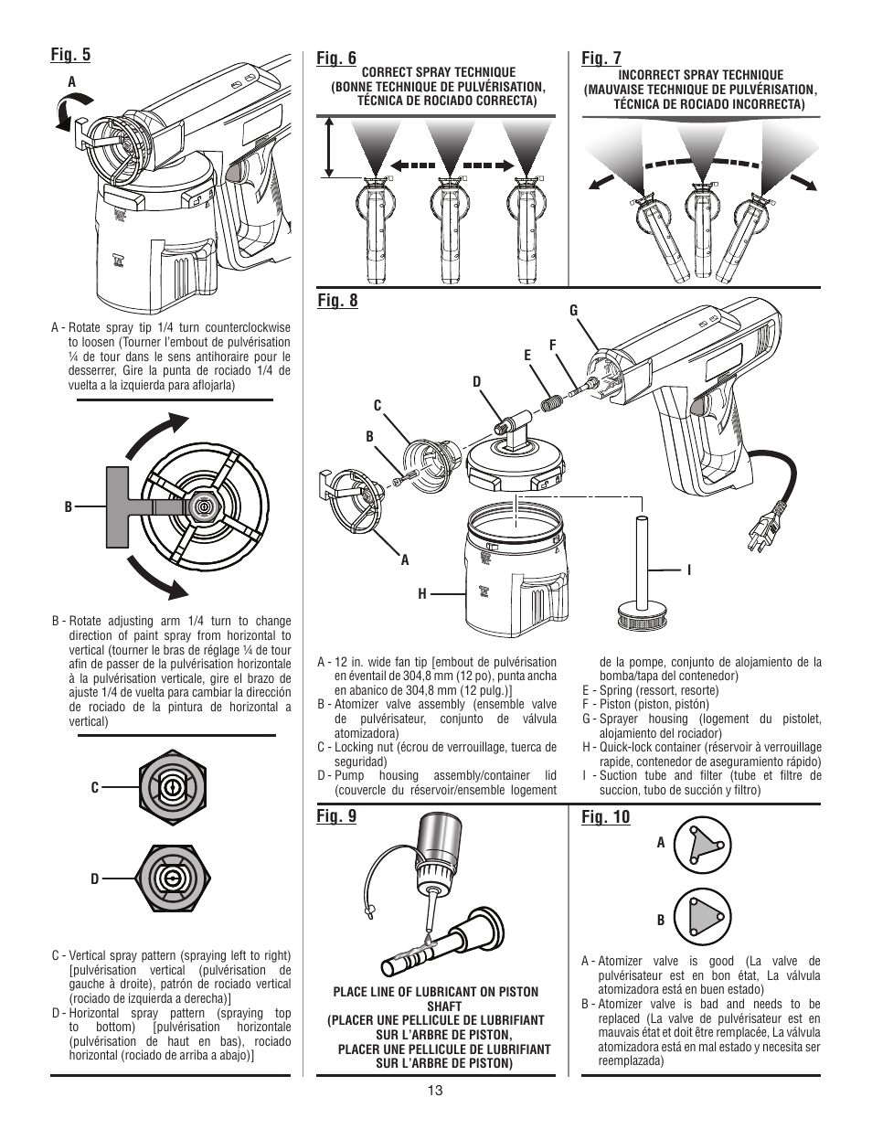 Fig. 6, Fig. 7 fig. 8 fig. 10, Fig. 9 | Fig. 5 | Ryobi SSP0501 User Manual | Page 34 / 36