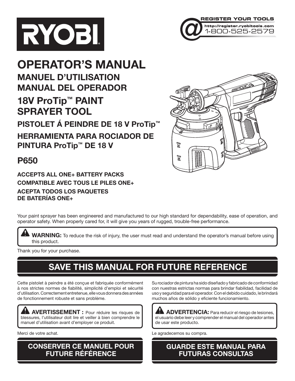 Ryobi P650 User Manual | 36 pages