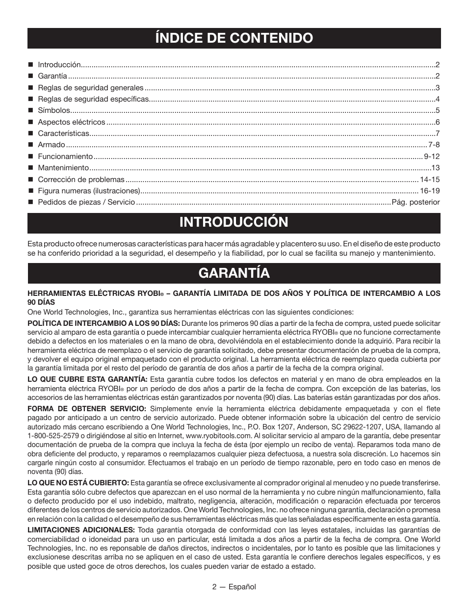 Ryobi RAP200G User Manual | Page 30 / 48