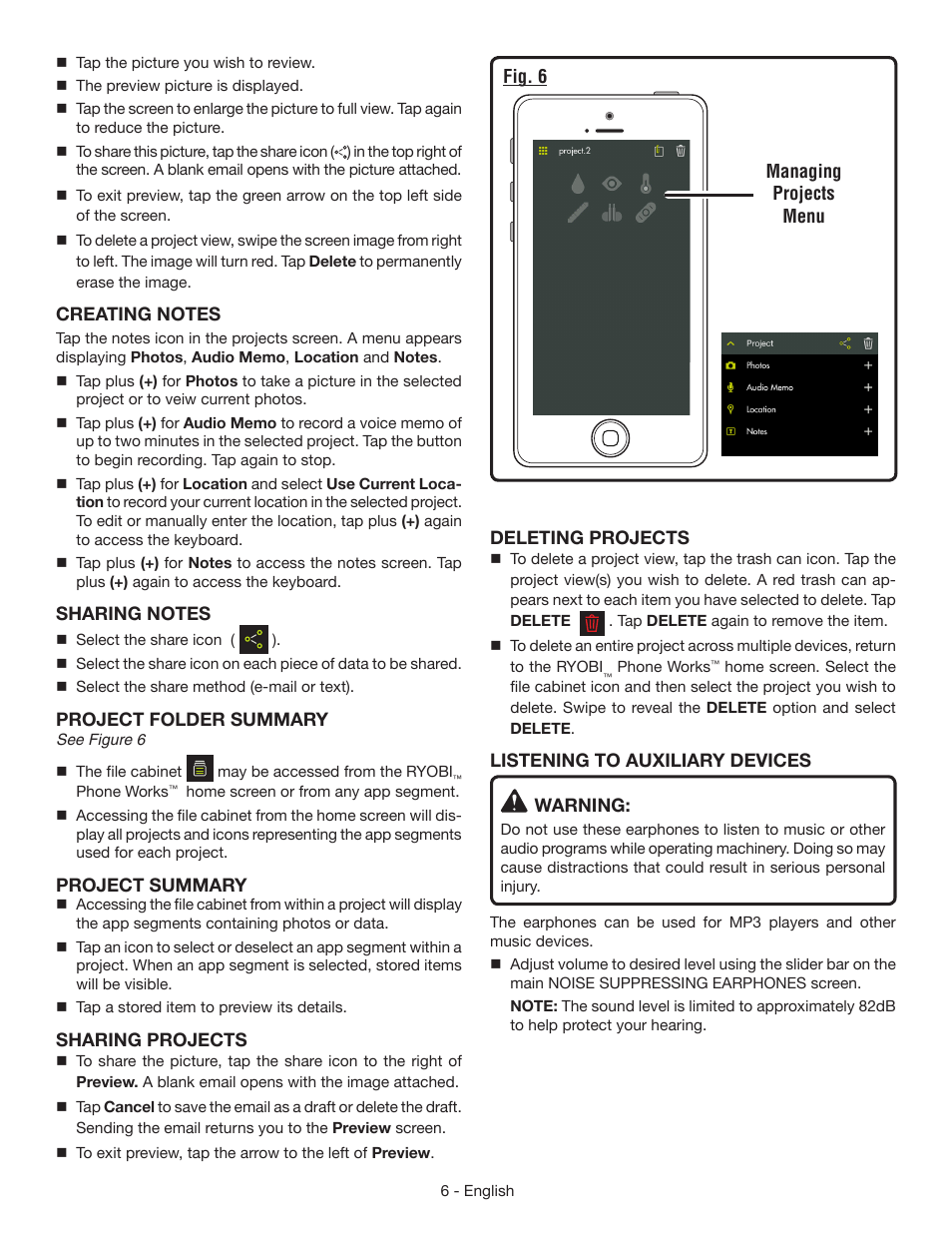 Ryobi ES8000 User Manual | Page 6 / 7