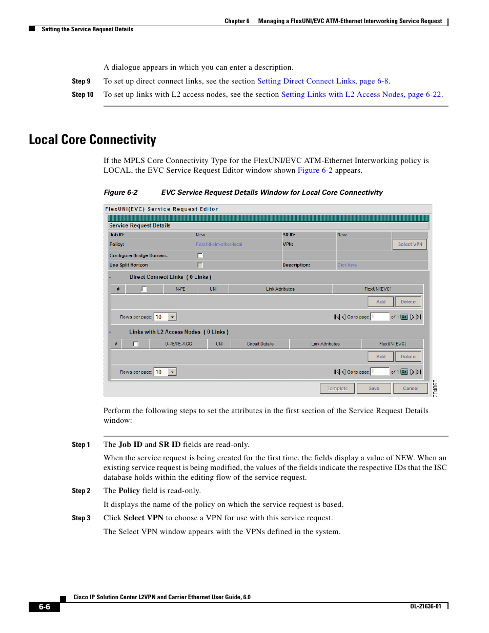 Local core connectivity | Cisco OL-21636-01 User Manual | Page 108 / 398