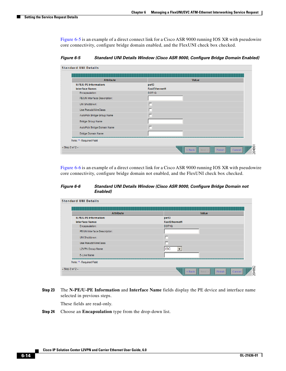 Figure 6-5, Figure 6-6 | Cisco OL-21636-01 User Manual | Page 116 / 398