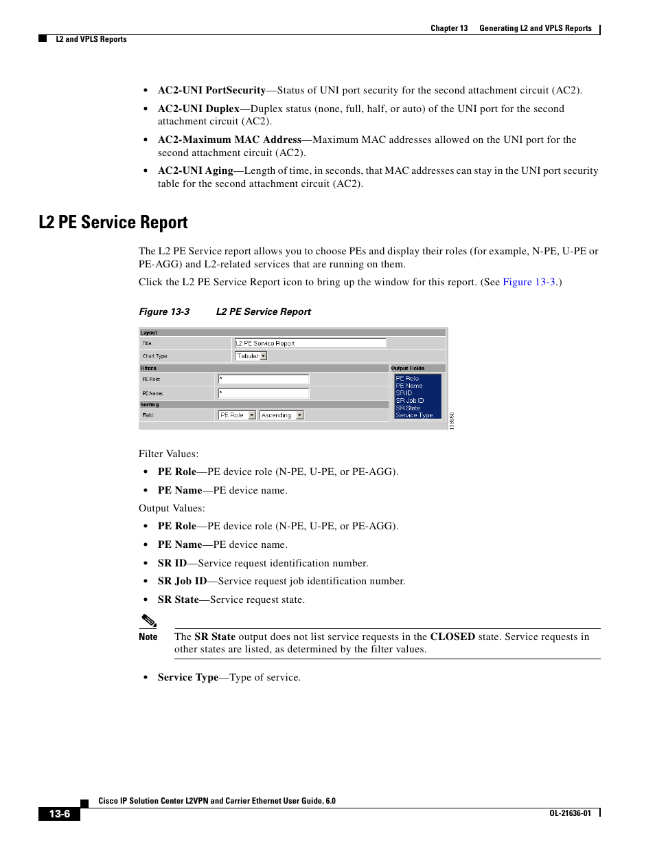 L2 pe service report | Cisco OL-21636-01 User Manual | Page 272 / 398