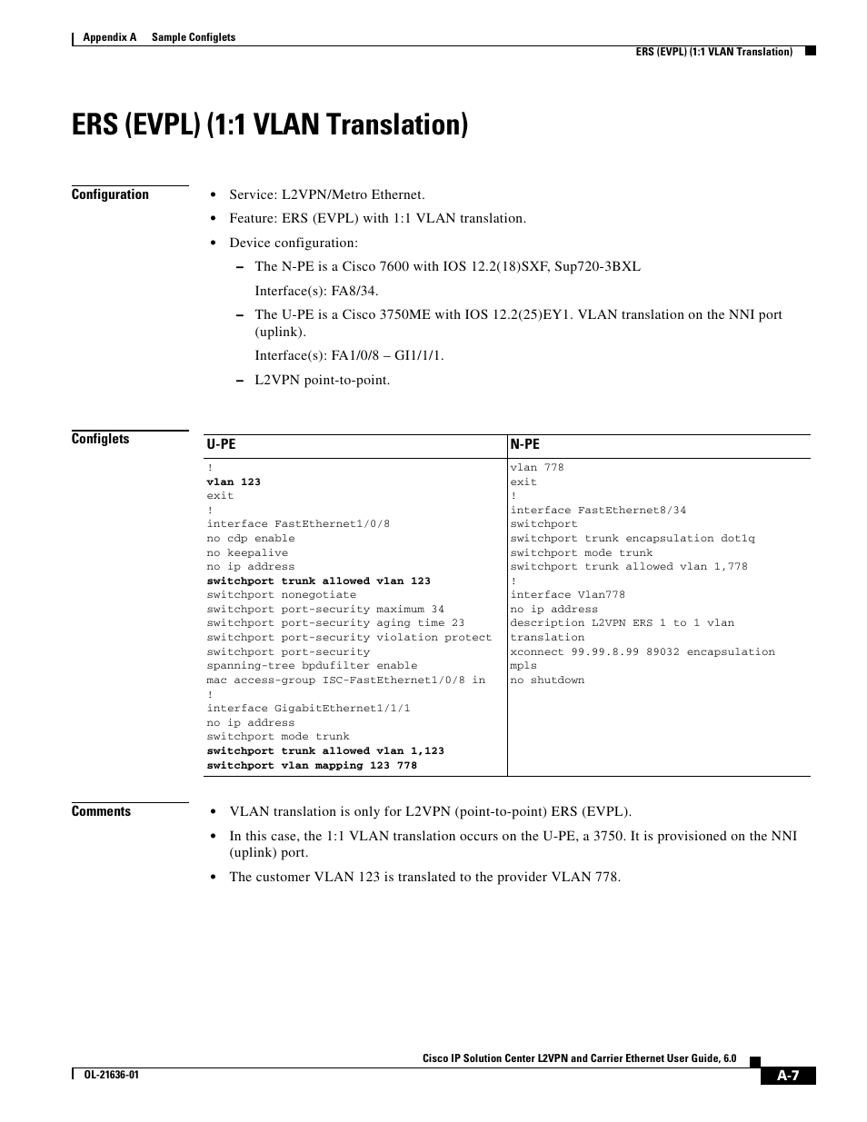 Ers (evpl) (1:1 vlan translation) | Cisco OL-21636-01 User Manual | Page 285 / 398