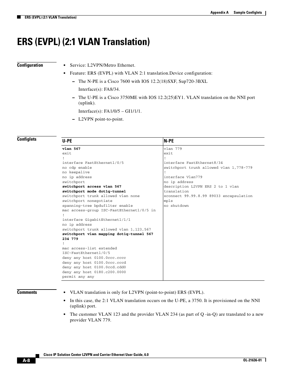 Ers (evpl) (2:1 vlan translation) | Cisco OL-21636-01 User Manual | Page 286 / 398