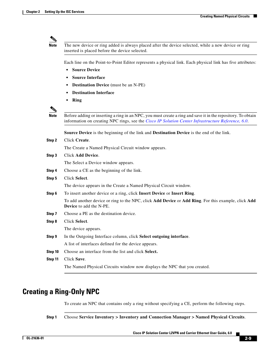 Creating a ring-only npc | Cisco OL-21636-01 User Manual | Page 29 / 398