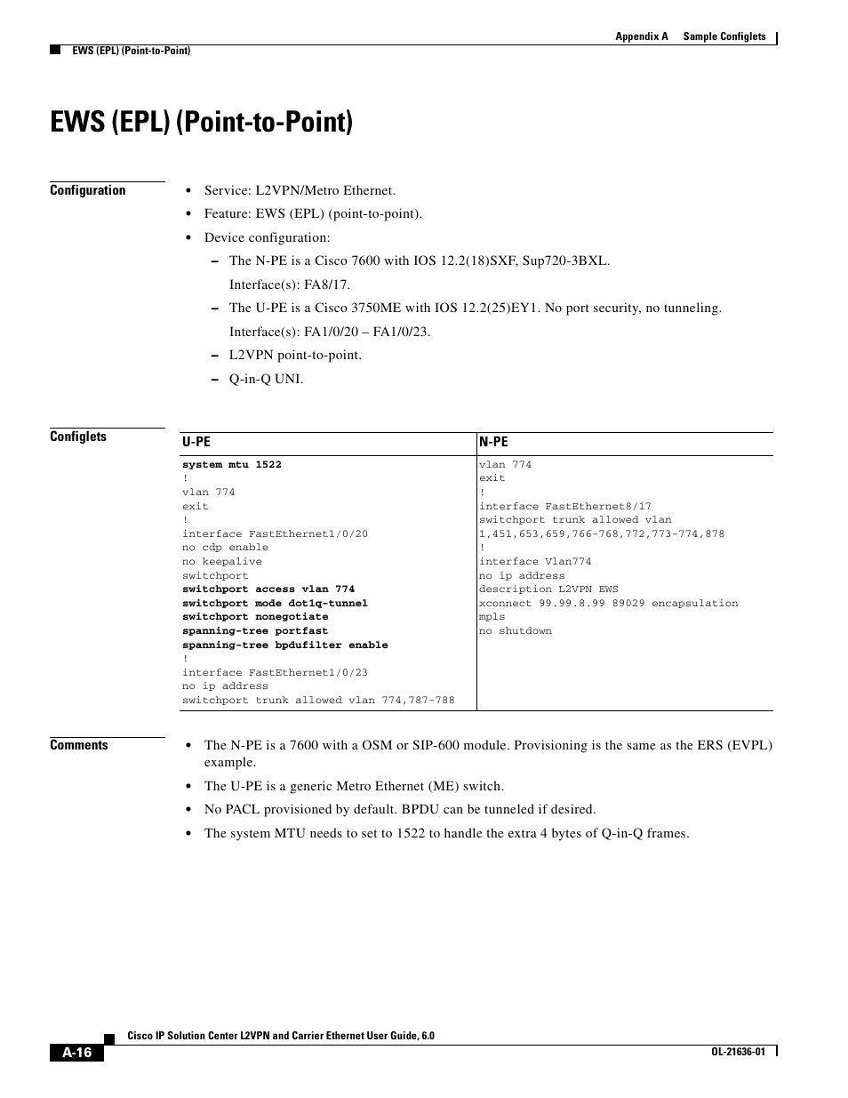 Ews (epl) (point-to-point) | Cisco OL-21636-01 User Manual | Page 294 / 398