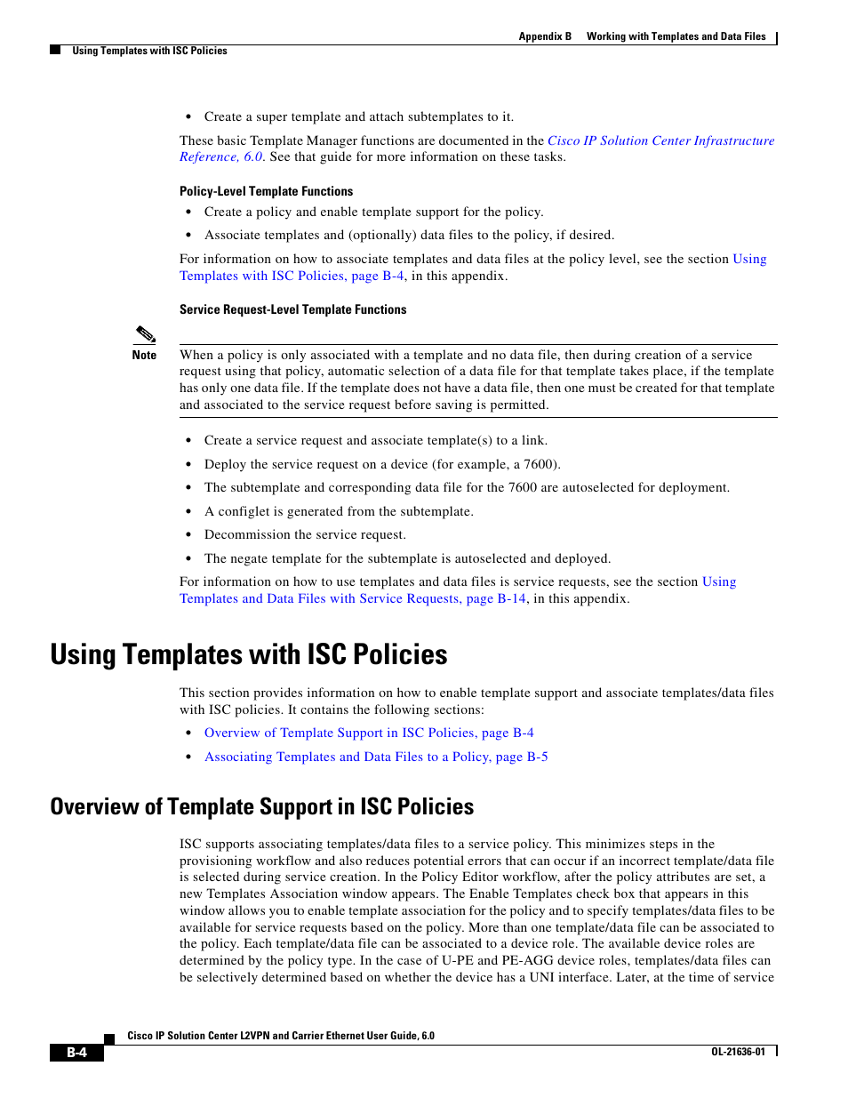 Using templates with isc policies, Overview of template support in isc policies | Cisco OL-21636-01 User Manual | Page 340 / 398