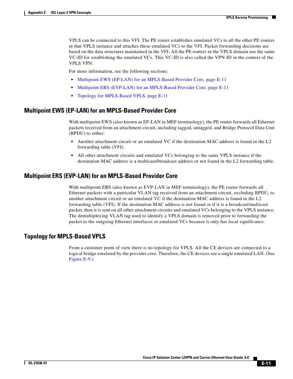 Topology for mpls-based vpls | Cisco OL-21636-01 User Manual | Page 385 / 398