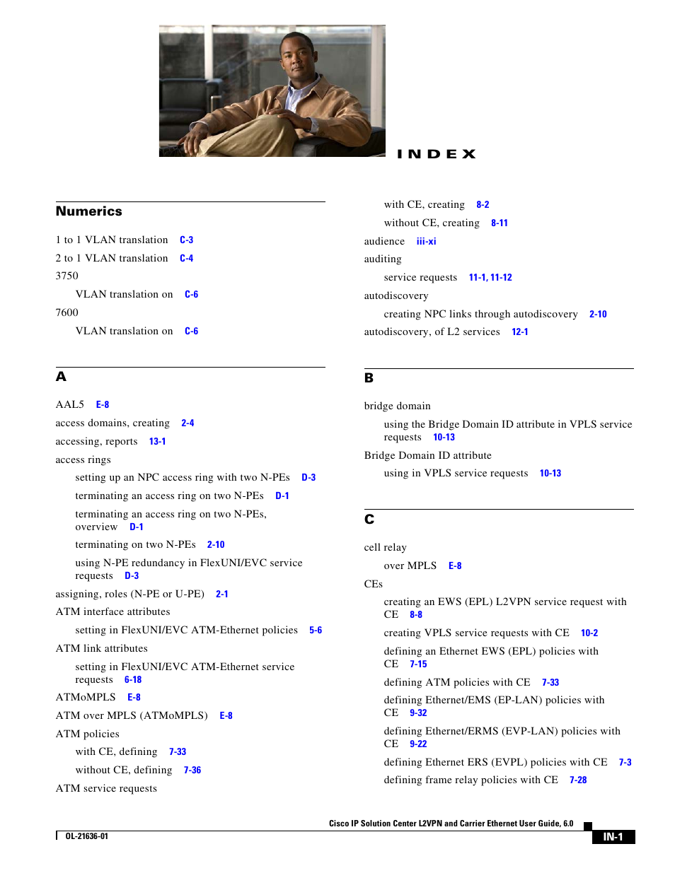 Index, N d e x | Cisco OL-21636-01 User Manual | Page 389 / 398