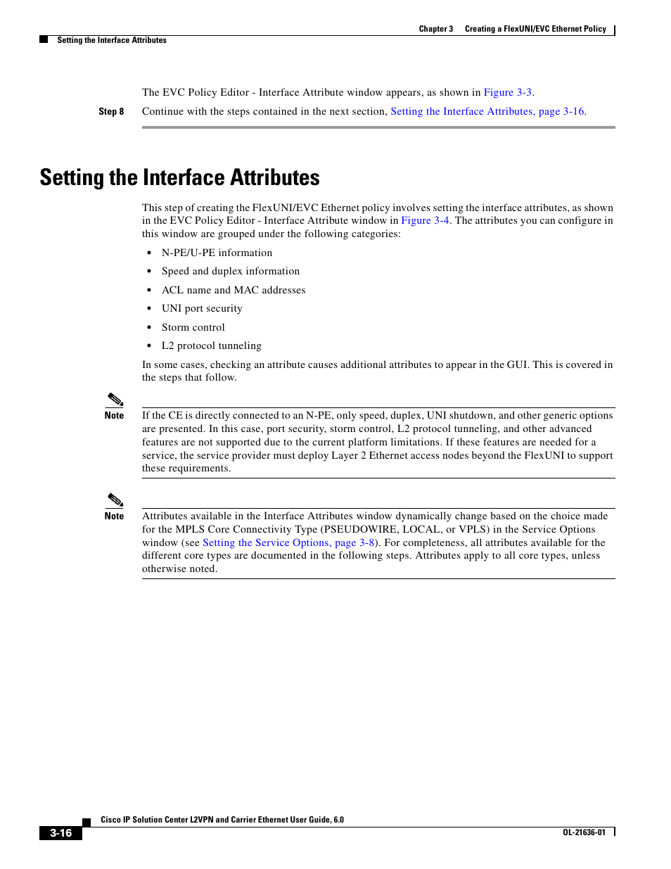 Setting the interface attributes | Cisco OL-21636-01 User Manual | Page 50 / 398