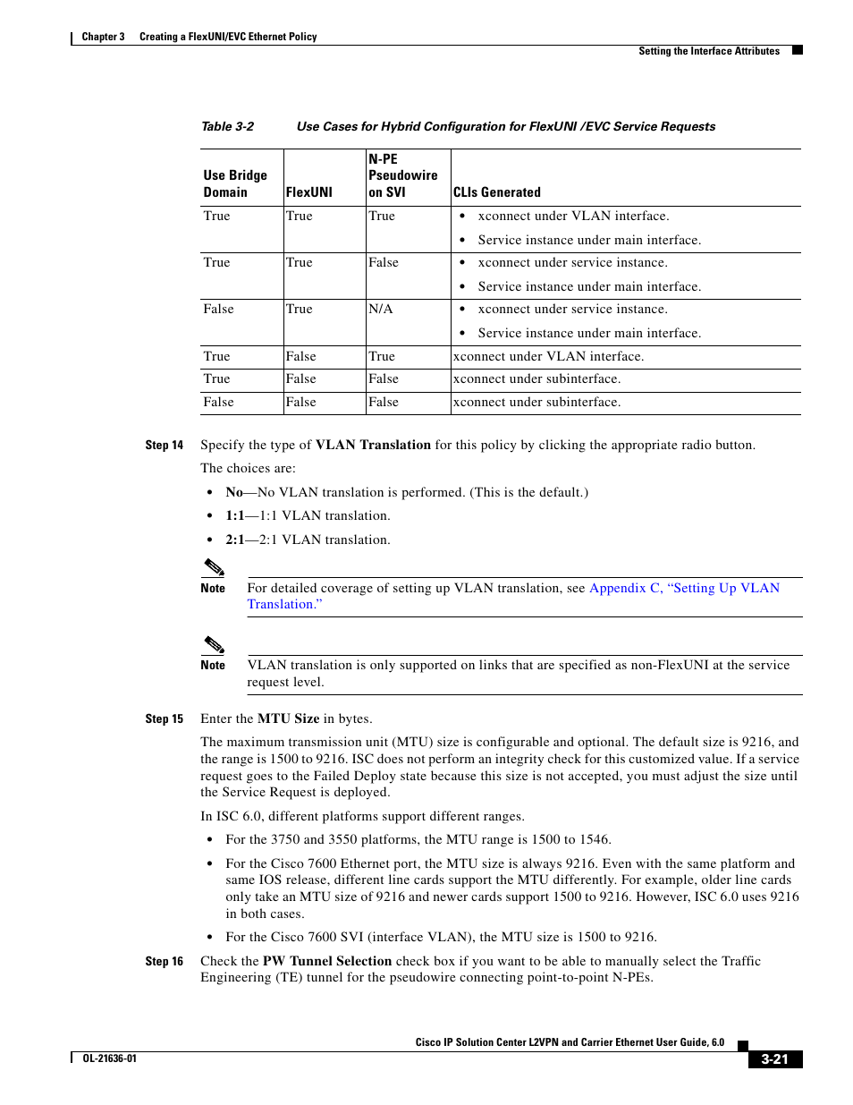 Table 3-2 | Cisco OL-21636-01 User Manual | Page 55 / 398