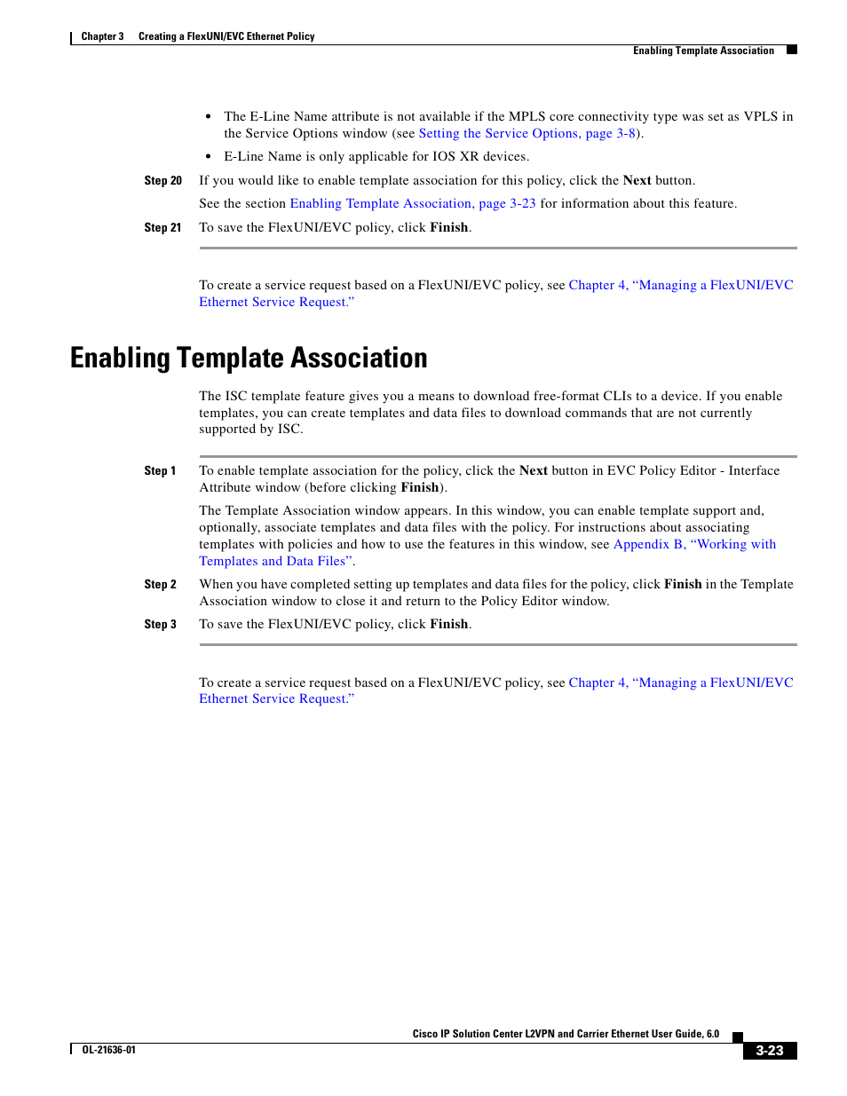 Enabling template association | Cisco OL-21636-01 User Manual | Page 57 / 398