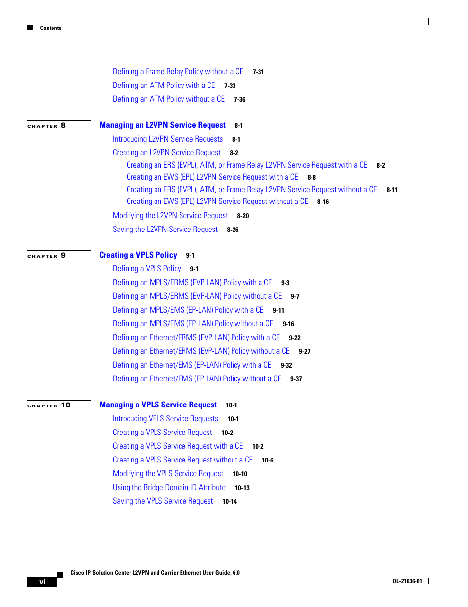 Cisco OL-21636-01 User Manual | Page 6 / 398