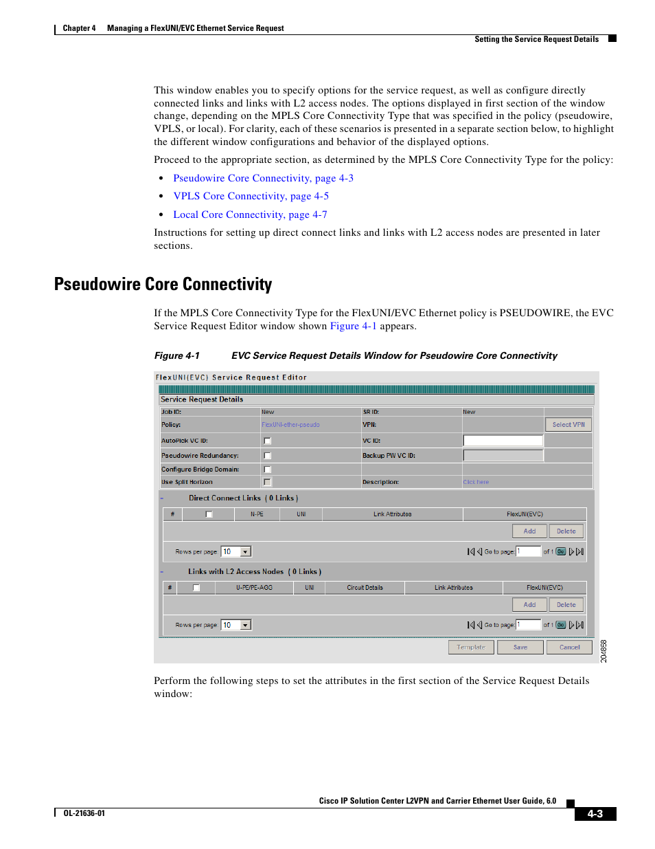 Pseudowire core connectivity | Cisco OL-21636-01 User Manual | Page 61 / 398