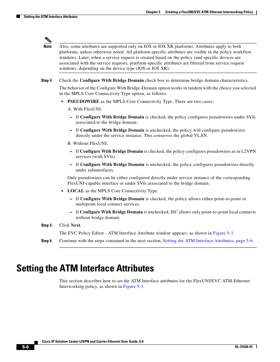 Setting the atm interface attributes | Cisco OL-21636-01 User Manual | Page 88 / 398